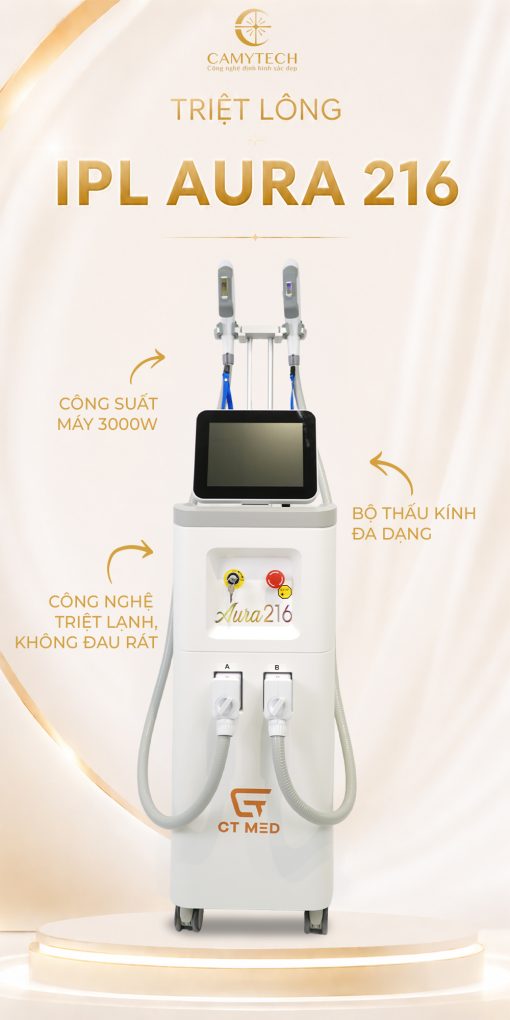 Máy Triệt Lông IPL BV: Aura 216 - Có công bố y tế