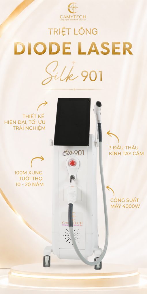 Máy triệt lông Diode Laser Silk 901