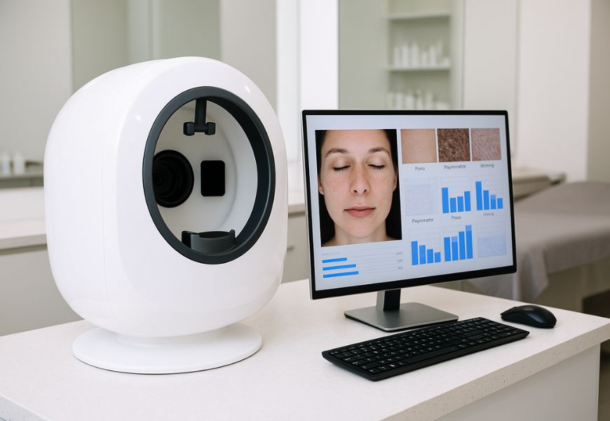 Thiết bị soi da giúp spa thêm phần chuyên nghiệp