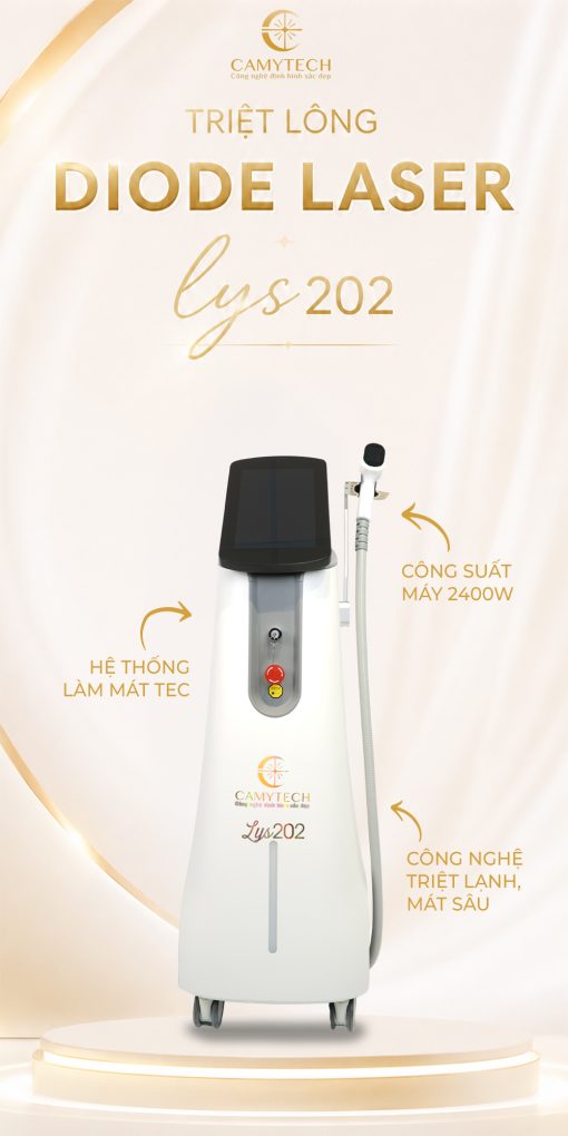 MÁY TRIỆT LÔNG DIODE 808 : Lys 202