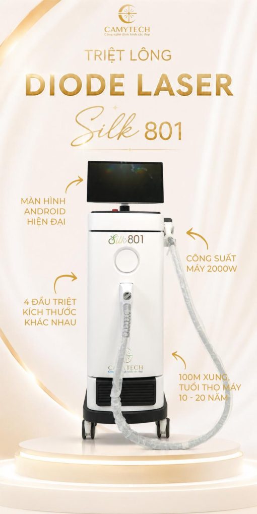 Máy Triệt Lông Diode Laser Silk 801