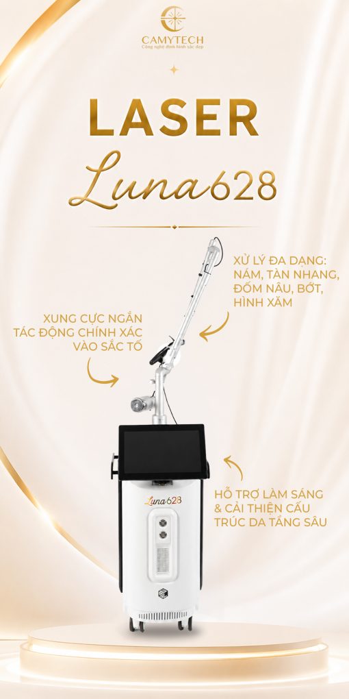 Máy laser trục khuỷu LUNA 628 Laser Q-Switched Nd:YAG chuyên sâu