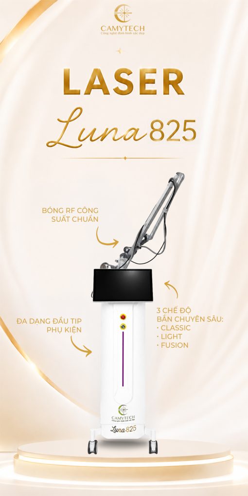 Máy Laser CO2 Fractional Luna 825 Tái Tạo Bề Mặt Da Chuyên Sâu